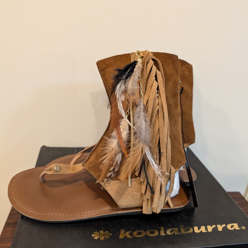 Koolaburra Kythira-2 Sheepskin Sandals Size 11 New